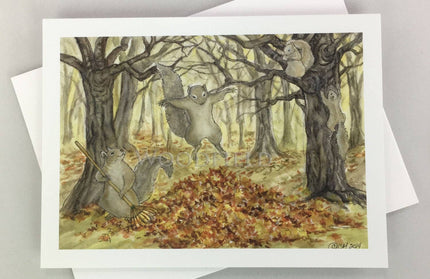 #326 - Leaf Pile Notecard