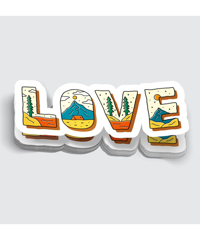 Love Outdoor Inspired Camping Sticker - 3"