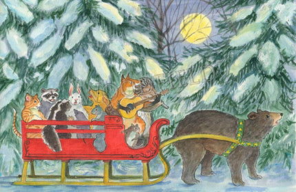 #771 - Sleigh Notecard