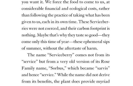 Serviceberry by Robin Wall Kimmerer: Hardcover; 128 pages / English