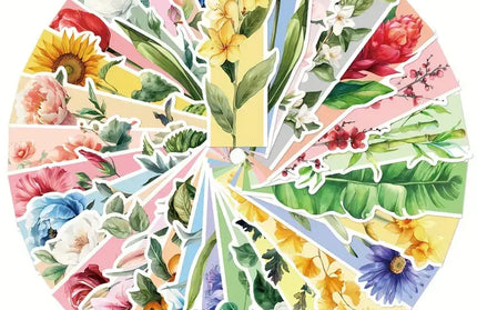 Floral Cardstock Bookmarks – Reading Gift Set: 10 Bookmarks