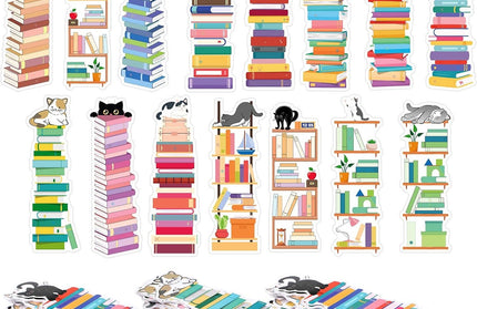 Whimsical Bookshelf Bookmarks – Customizable for Readers: 1 Bookmark