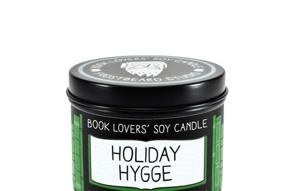 Holiday Hygge｜Bookish Soy Candle｜4oz Travel Tin: 4 oz Tin