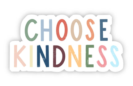 Choose Kindness Multicolor Lettering Sticker