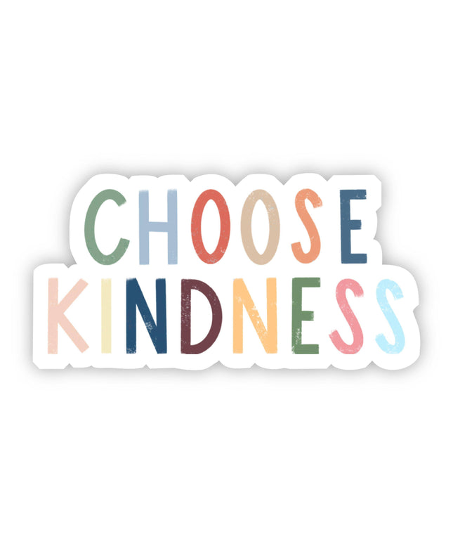 Choose Kindness Multicolor Lettering Sticker
