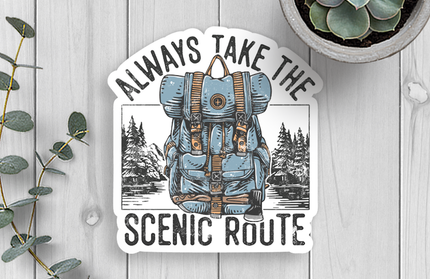 Scenic Route Vinyl Sticker