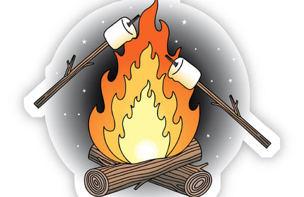 Campfire & Marshmallows Sticker