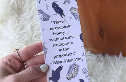 Edgar Allan Poe Quote Bookmark Sticker