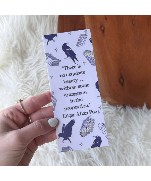 Edgar Allan Poe Quote Bookmark Sticker