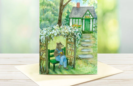 #800  Bernard's Morning Tea Notecard