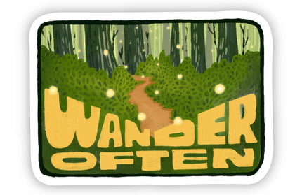 "Wander often" Adventure Travel Sticker