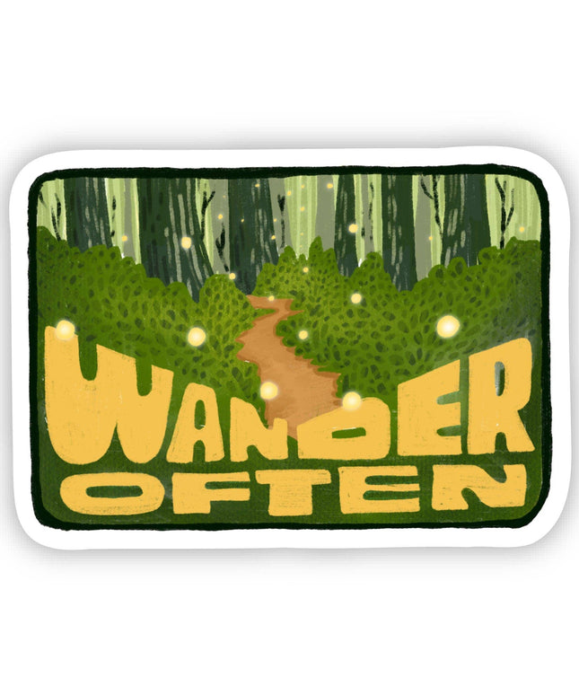 "Wander often" Adventure Travel Sticker