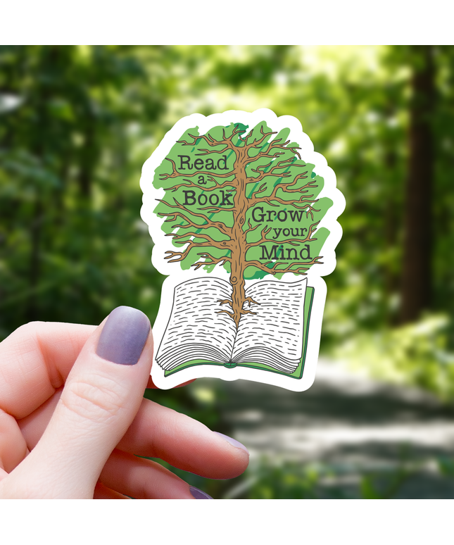 Read a Book Grow Your Mind Sticker - 3"