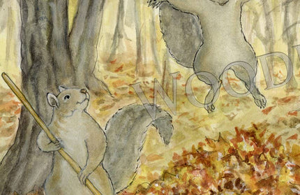 #326 - Leaf Pile Notecard