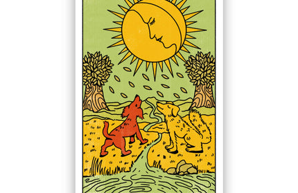 The Moon Tarot Card Sticker