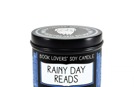 Rainy Day Reads｜Bookish Soy Candle｜4oz Travel Tin: 4 oz Tin
