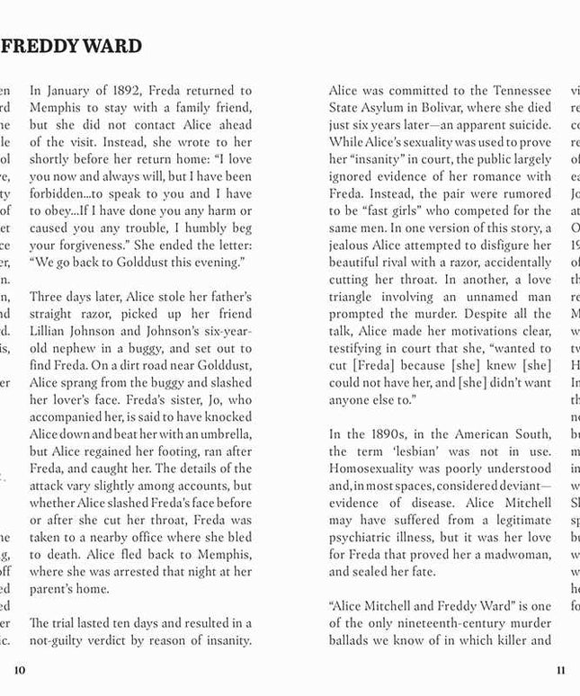 Murder Ballads by Katy  Horan: Hardcover; 144 pages / English