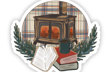 Cozy Fireplace Sticker