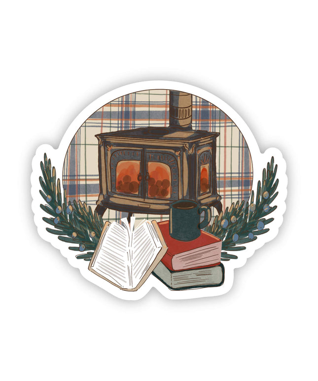 Cozy Fireplace Sticker
