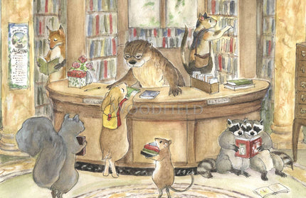 #600 - Library Days Notecard