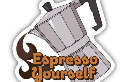 "Espresso Yourself" Coffee Sticker