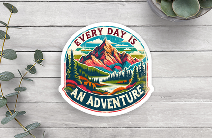 Every Day Is An Adventure Vinyl Sticker