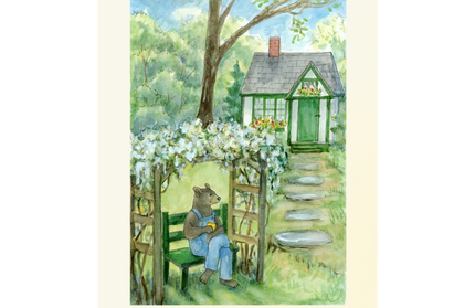 #800  Bernard's Morning Tea Notecard
