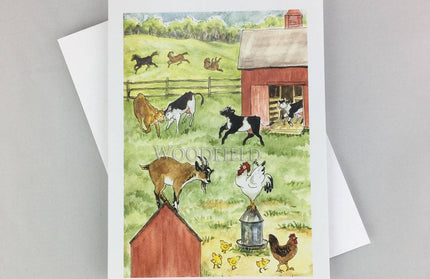 #25 - Farm Frolic Notecard