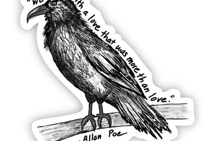 We loved with a love that was more than a love crow (Edgar A