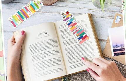 Whimsical Bookshelf Bookmarks – Customizable for Readers: 1 Bookmark