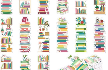 Whimsical Bookshelf Bookmarks – Customizable for Readers: 1 Bookmark