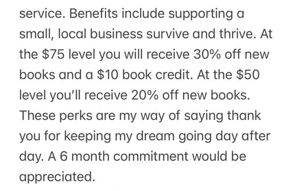 $50 Book Club Membership