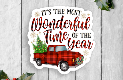 It’s The Most Wonderful Time Of The Year Vinyl Sticker
