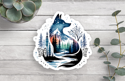 Outdoors Wilderness Vinyl Sticker