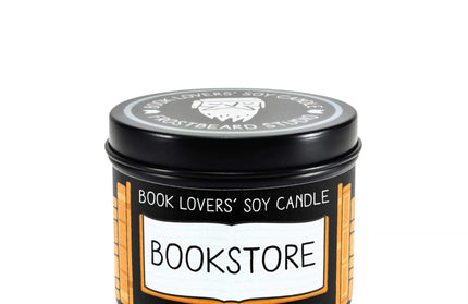 Bookstore｜Bookish Soy Candle｜4oz Travel Tin: 4 oz Tin