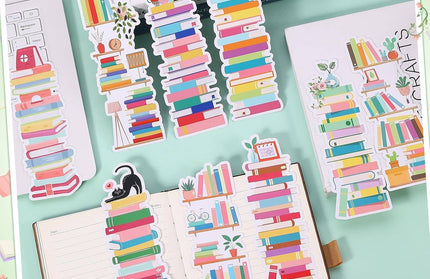 Whimsical Bookshelf Bookmarks – Customizable for Readers: 1 Bookmark