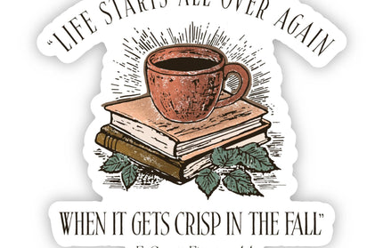 F.Scott Fitzgerald Fall Quote Sticker