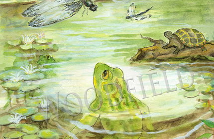 #18 - Lily Pond Notecard - Giclee Only