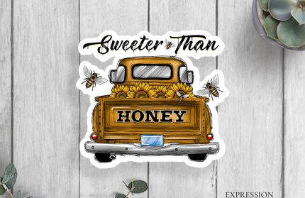 Sweeter Than Honey Vinyl Sticker