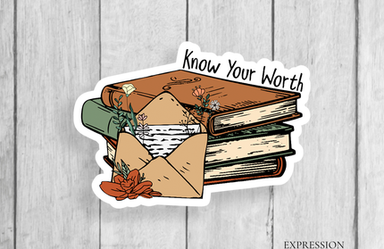 Know Your Worth Vinyl Sticker