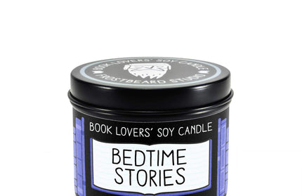Bedtime Stories｜Bookish Soy Candle｜4oz Travel Tin: 4 oz Tin