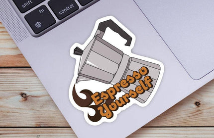 "Espresso Yourself" Coffee Sticker