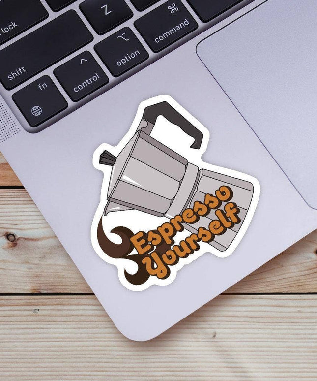 "Espresso Yourself" Coffee Sticker