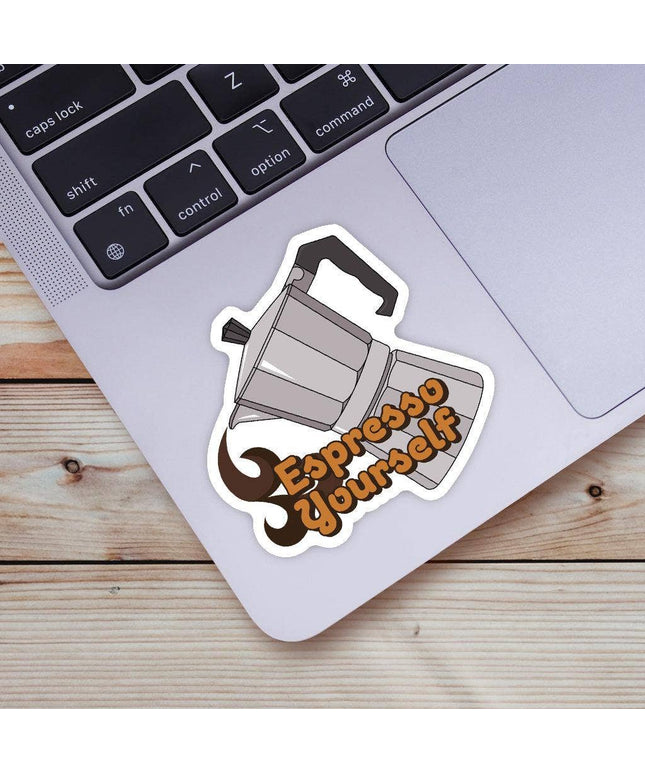 "Espresso Yourself" Coffee Sticker