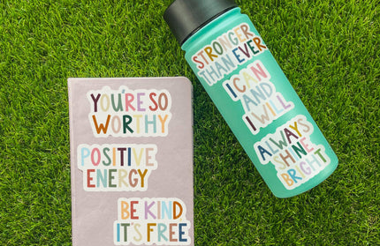 Be Kind, It's Free Positivity Lettering Sticker