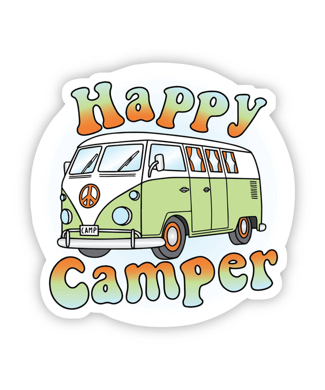 Happy Camper Outdoors Sticker
