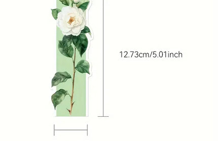 Floral Cardstock Bookmarks – Reading Gift Set: 10 Bookmarks